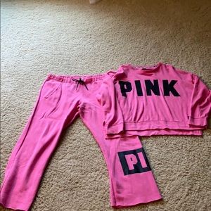 PINK MATCHING SWEATSUIT